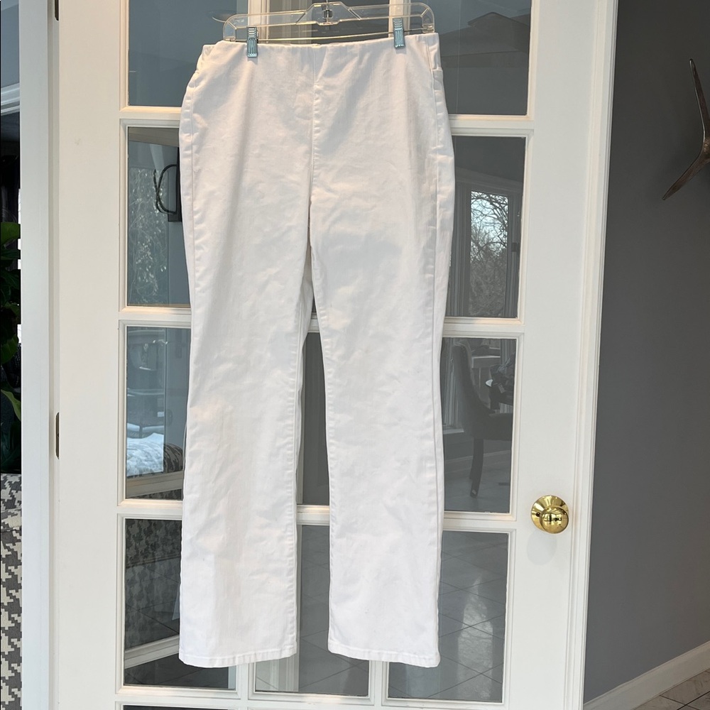 Soft Surroundings White High-Waisted Pants - Sz M - Picture 3 of 6